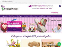 Tablet Screenshot of floresconmensaje.com